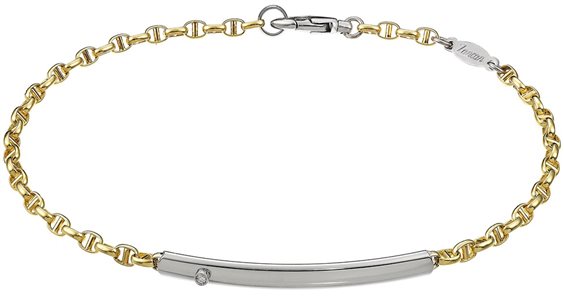 Bracelet Zancan Homme in Or blanc Diamante 0.01 Ct EB544BG - EB544BG